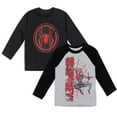 thumbnail image 1 of Marvel Spider-Man Miles Morales Toddler Boys 2 Pack Long Sleeve T-Shirts Toddler to Big Kid, 1 of 5