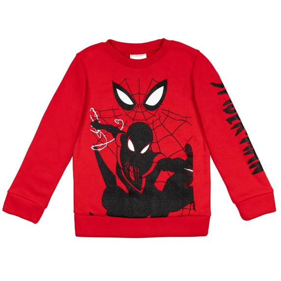 Marvel Spider-Man Miles Morales Toddler Boys Fleece Sweatshirt Toddler to Big Kid