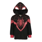 MARVEL Spider-Man Miles Morales Toddler Boys Zip Up Hoodie Toddler to Big Kid