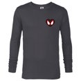 thumbnail image 1 of Marvel Spider-Man Miles Morales Valentine’s Day Heart Mask - Long Sleeve T-Shirt for Men - Customized-Charcoal Heather, 1 of 5