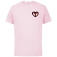 thumbnail image 1 of Marvel Spider-Man Miles Morales Valentine’s Day Heart Mask - Short Sleeve Cotton T-Shirt for Adults - Customized-Soft Pink, 1 of 5