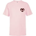 thumbnail image 1 of Marvel Spider-Man Miles Morales Valentine’s Day Heart Mask - Short Sleeve T-Shirt for Kids - Customized-Soft Pink, 1 of 5