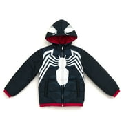 MARVEL Spider-Man Miles Morales Zip Up Cosplay Puffer Jacket Little Kid to Big Kid