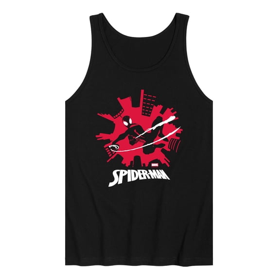 Marvel - Spider-Man Miles Skyline  - Men's Sleeveless Graphic Tank