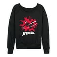 thumbnail image 1 of Marvel - Spider-Man Miles Skyline  - Women's French Terry Long Sleeve Pullover, 1 of 4