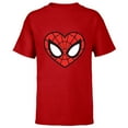 thumbnail image 1 of Marvel Spider-Man Modern Heart Mask Logo - Short Sleeve T-Shirt for Kids - Customized-Red, 1 of 5