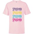 thumbnail image 1 of Marvel Spider-Man Multi-Color Melting Paint Drip - Short Sleeve T-Shirt for Kids - Customized-Soft Pink, 1 of 5