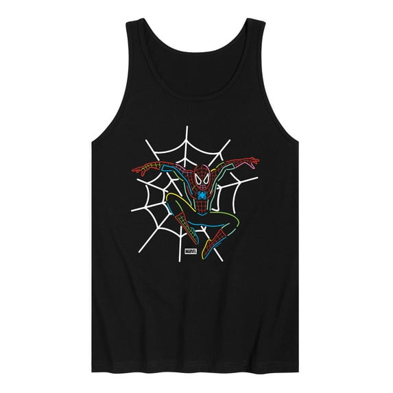 Marvel - Spider-Man Neon Web - Men's Sleeveless Graphic Tank