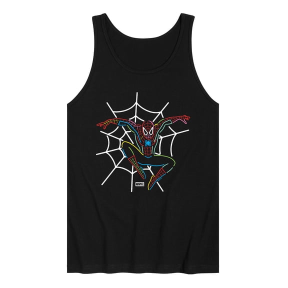 Marvel - Spider-Man Neon Web - Men's Sleeveless Graphic Tank