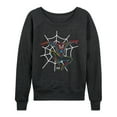 thumbnail image 1 of Marvel - Spider-Man Neon Web - Women's French Terry Long Sleeve Pullover, 1 of 4