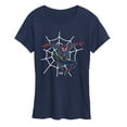 thumbnail image 1 of Marvel - Spider-Man Neon Web - Women's Short Sleeve Graphic T-Shirt, 1 of 4