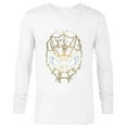thumbnail image 1 of Marvel Spider-Man: No Way Home Black and Gold Mask - Long Sleeve T-Shirt for Men – Customized-White, 1 of 5