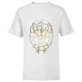 thumbnail image 1 of Marvel Spider-Man: No Way Home Black and Gold Mask - Short Sleeve T-Shirt for Kids – Customized-White, 1 of 5