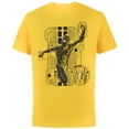 thumbnail image 1 of Marvel Spider-Man: No Way Home Black and Gold Suit in Action - Short Sleeve Cotton T-Shirt for Adults - Customized-Yellow, 1 of 5