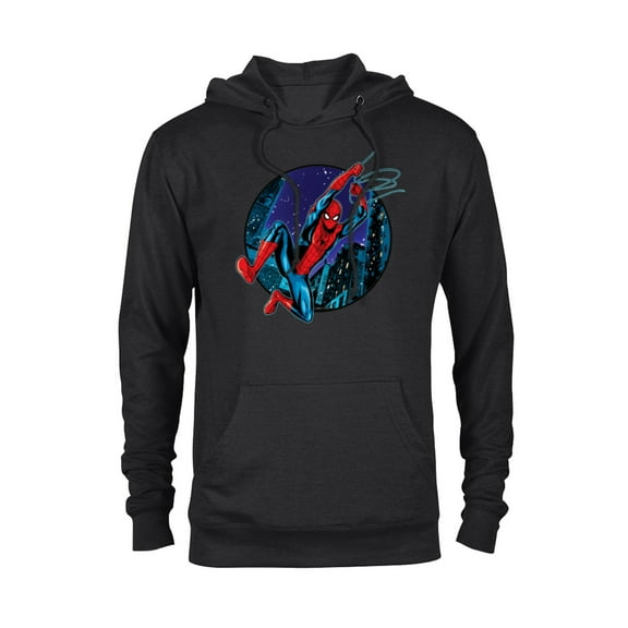 Marvel Spider-Man: No Way Home City Swing - Pullover Hoodie for Adults - Customized-Black