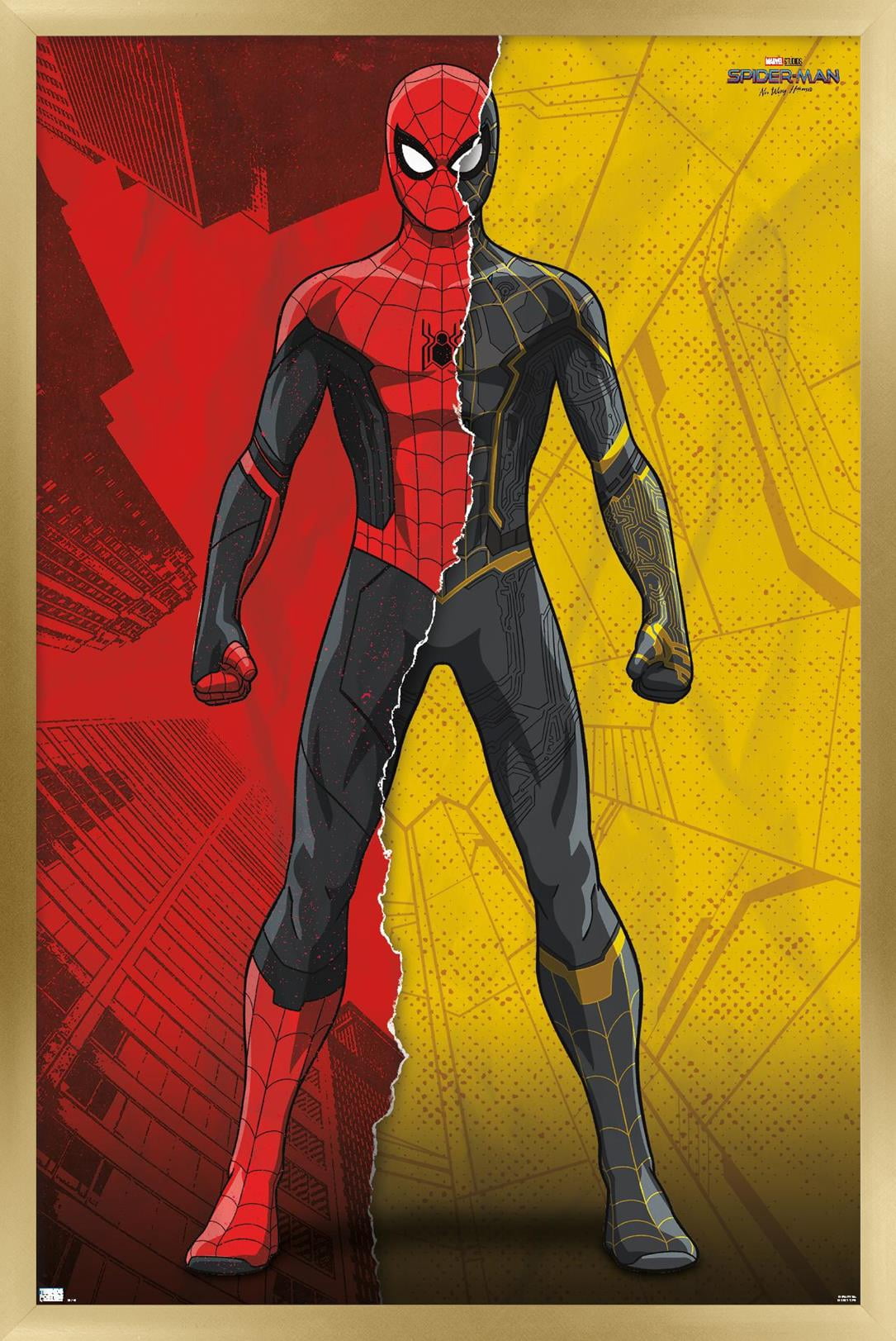 Marvel Spider-Man: No Way Home - Costume Blend 24.25" x 35.75" Framed Poster, by Trends International