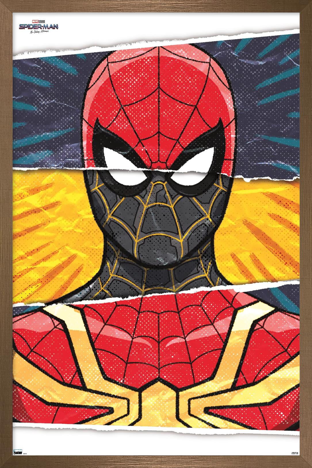 Marvel Spider-Man: No Way Home - Costume Trio 16.5" x 24.25" Framed Poster, by Trends International