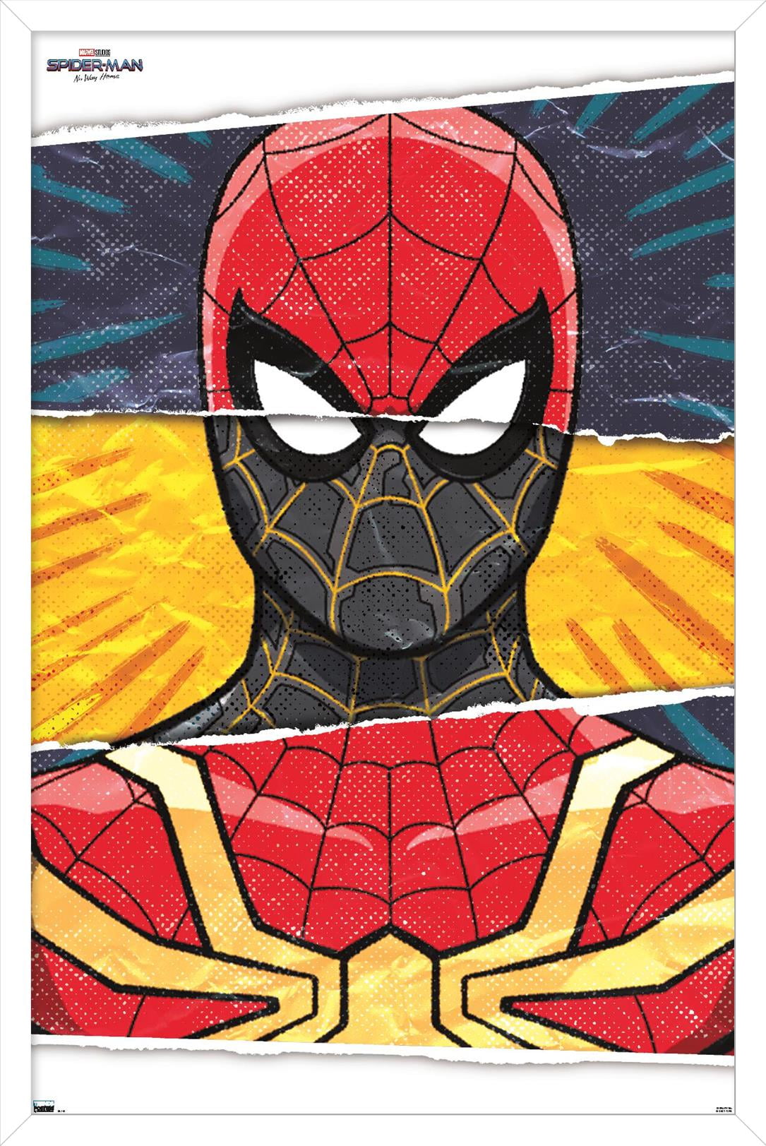 Trends International Marvel Spider-Man: Across The Spider-Verse - Trio  Framed Wall Poster Prints White Framed Version 22.375 x 34