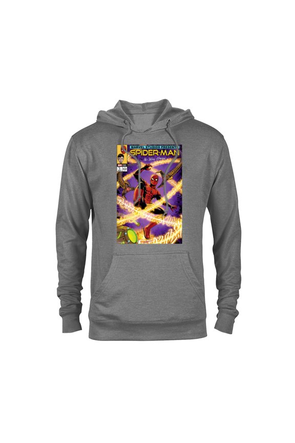Spider-Man: No Way Home Doc Ock Comic Cover Homage - Pullover Hoodie for Adults - Customized-Athletic Heather