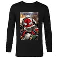 thumbnail image 1 of Marvel Spider-Man: No Way Home Doc Ock Hello Peter Comic - Long Sleeve T-Shirt for Men - Customized-Black, 1 of 5