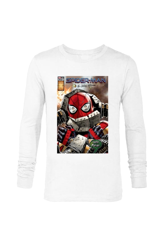 Spider-Man: No Way Home Doc Ock Hello Peter Comic - Long Sleeve T-Shirt for Men - Customized-White