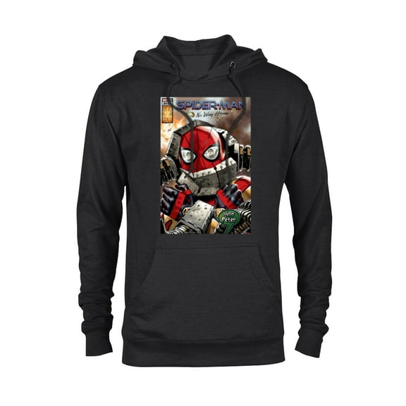 Marvel Spider-Man: No Way Home Doc Ock Hello Peter Comic - Pullover Hoodie for Adults - Customized-Black