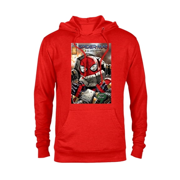 Marvel Spider-Man: No Way Home Doc Ock Hello Peter Comic - Pullover Hoodie for Adults - Customized-Red