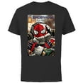 thumbnail image 1 of Marvel Spider-Man: No Way Home Doc Ock Hello Peter Comic - Short Sleeve Cotton T-Shirt for Adults - Customized-Black, 1 of 5