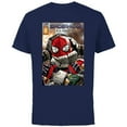 thumbnail image 1 of Marvel Spider-Man: No Way Home Doc Ock Hello Peter Comic - Short Sleeve Cotton T-Shirt for Adults - Customized-Navy, 1 of 5
