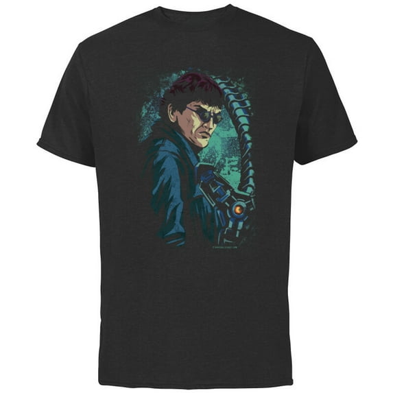 Marvel Spider-Man: No Way Home Doc Ock - Short Sleeve Cotton T-Shirt for Adults - Customized-Black