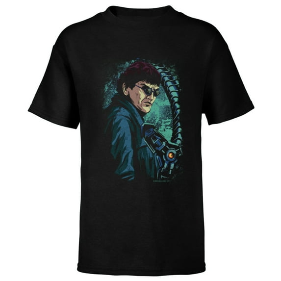 Marvel Spider-Man: No Way Home Doc Ock - Short Sleeve T-Shirt for Kids – Customized-Black