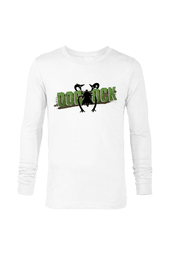 Spider-Man: No Way Home Doc Ock Silhouette Logo - Long Sleeve T-Shirt for Men - Customized-White