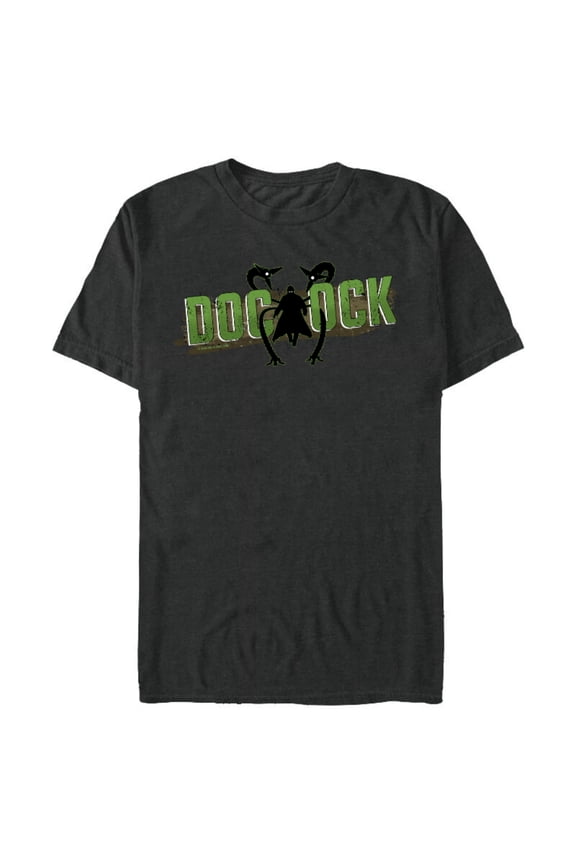 Spider-Man: No Way Home Doc Ock Silhouette Logo - Short Sleeve Blended T-Shirt for Adults - Customized-Dark Heather
