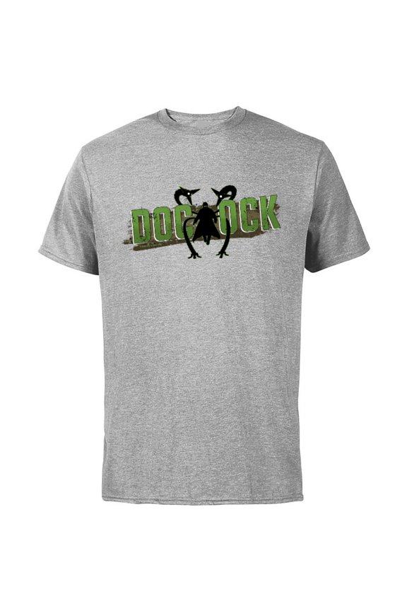 Spider-Man: No Way Home Doc Ock Silhouette Logo - Short Sleeve Cotton T-Shirt for Adults - Customized-Athletic Heather