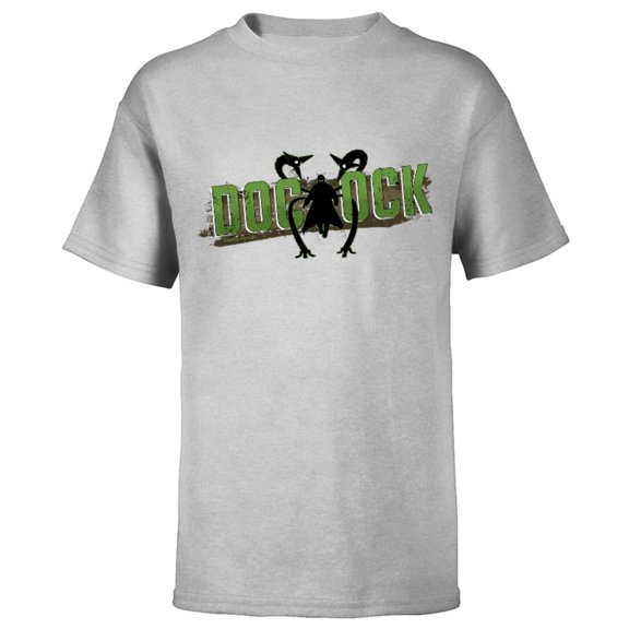 Marvel Spider-Man: No Way Home Doc Ock Silhouette Logo - Short Sleeve T-Shirt for Kids - Customized-Athletic Heather
