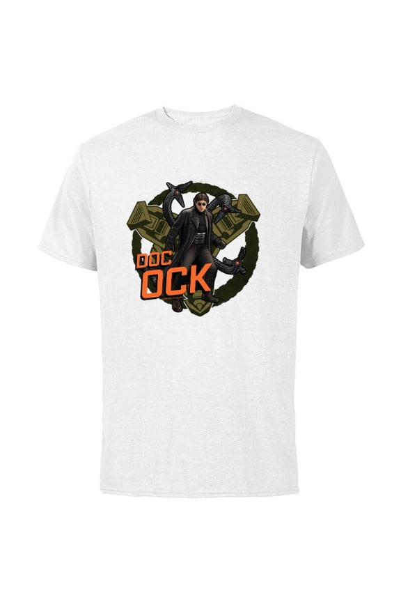 Spider-Man: No Way Home Doc Ock Tentacles - Short Sleeve Cotton T-Shirt for Adults - Customized-White