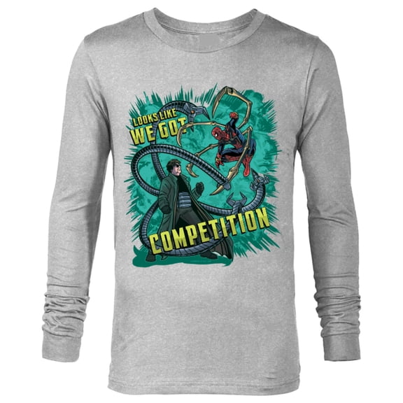 Marvel Spider-Man: No Way Home Doc Ock We Got Competition - Long Sleeve T-Shirt for Men - Customized-Athletic Heather