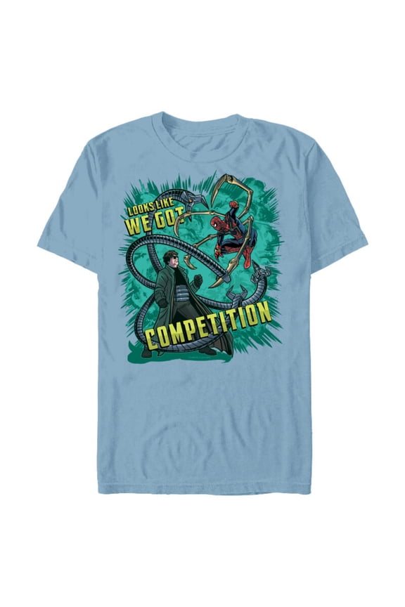 Spider-Man: No Way Home Doc Ock We Got Competition - Short Sleeve Blended T-Shirt for Adults - Customized-Ocean Blue