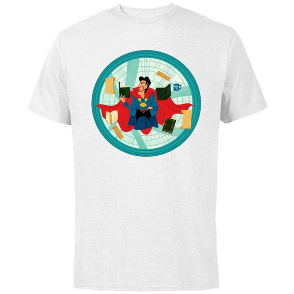 Marvel Spider-Man: No Way Home Doctor Strange Cartoon - Short Sleeve Cotton T-Shirt for Adults - Customized-White