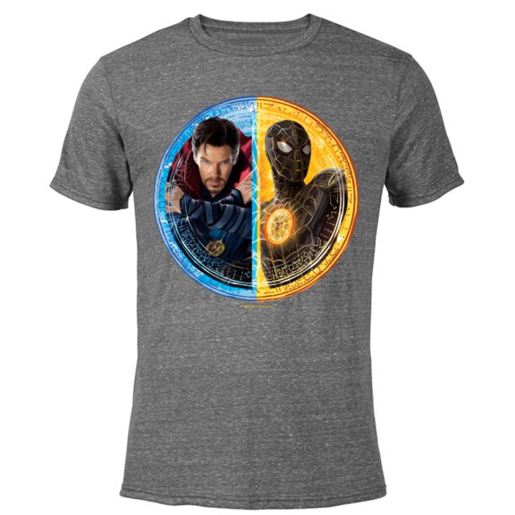 Marvel Spider-Man: No Way Home Doctor Strange Peter Parker - Short Sleeve Blended T-Shirt for Adults – Customized-Dark Heather