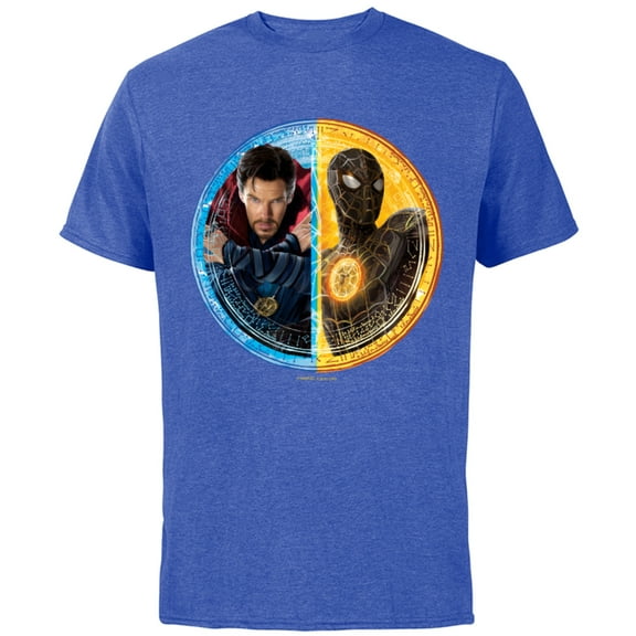 Marvel Spider-Man: No Way Home Doctor Strange Peter Parker - Short Sleeve Cotton T-Shirt for Adults - Customized-Royal Heather