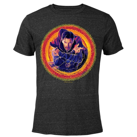 Marvel Spider-Man: No Way Home Doctor Strange - Short Sleeve Blended T-Shirt for Adults – Customized-Black