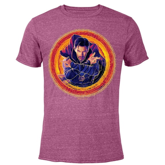 Marvel Spider-Man: No Way Home Doctor Strange - Short Sleeve Blended T-Shirt for Adults – Customized-Purple
