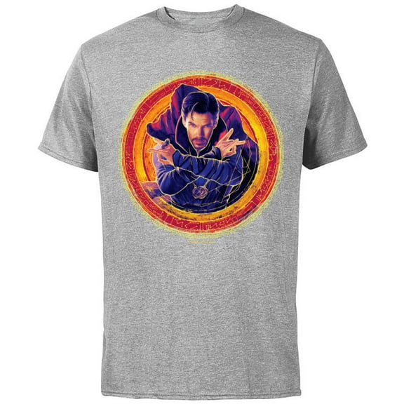 Marvel Spider-Man: No Way Home Doctor Strange - Short Sleeve Cotton T-Shirt for Adults - Customized-Athletic Heather