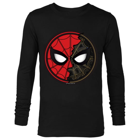 Marvel Spider-Man: No Way Home Dual Spidey Mask - Long Sleeve T-Shirt for Men – Customized-Black