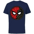 thumbnail image 1 of Marvel Spider-Man: No Way Home Dual Spidey Mask - Short Sleeve Cotton T-Shirt for Adults - Customized-Navy, 1 of 5