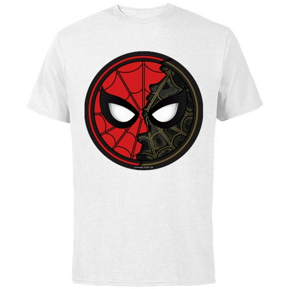 Marvel Spider-Man: No Way Home Dual Spidey Mask - Short Sleeve Cotton T-Shirt for Adults - Customized-White