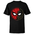 thumbnail image 1 of Marvel Spider-Man: No Way Home Dual Spidey Mask - Short Sleeve T-Shirt for Kids – Customized-Black, 1 of 5