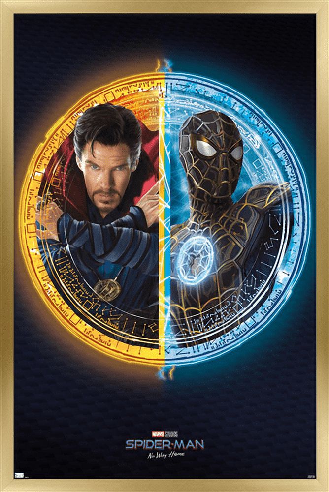 Marvel Spider-Man: No Way Home - Duo Wall Poster, 14.725" x 22.375", Framed