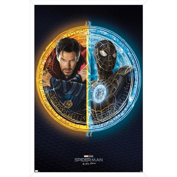 Marvel Spider-Man: No Way Home - Duo Wall Poster, 14.725" x 22.375", Framed